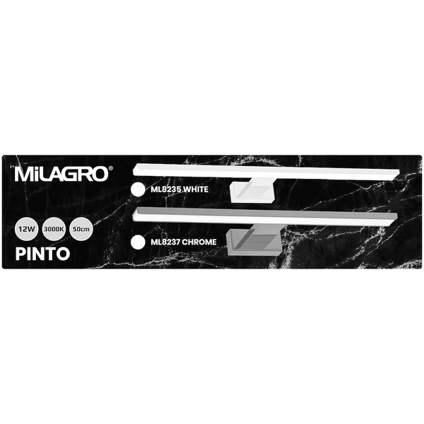 Kinkiet PINTO CHROME 12W LED 50cm zdjęcie 6