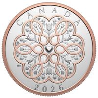 Canada: Celebrate Love $20 pozłacany Srebro 2026 Proof