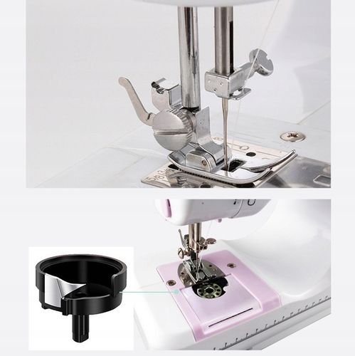 Domowa mini maszyna do szycia 12 ściegów z pedałem na Arena.pl