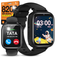SMARTWATCH DLA DZIECI ZEGAREK DZWONIENIE PL MENU APARAT TELEFON + KARTA SIM