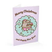 Kot Pusheen Kartka okolicznościowa Świąteczna
