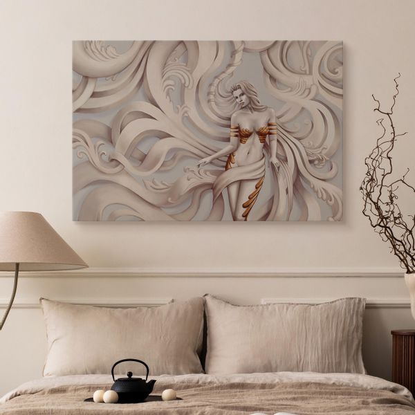 Obraz Canvas Do Salonu Piękna Grecka MEDUZA Portret Bogini 40cm x 30cm zdjęcie 7