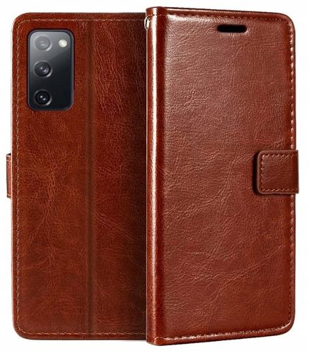 Etui Portfel Skórzany do SAMSUNG GALAXY S20 FE / S20 FE 5G +Szkło Hartowane na Arena.pl