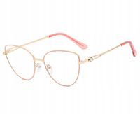 Damskie Okulary do Komputera Kocie oczy BLUE LIGHTOCHRONNE DAMSKIE KOCIE +