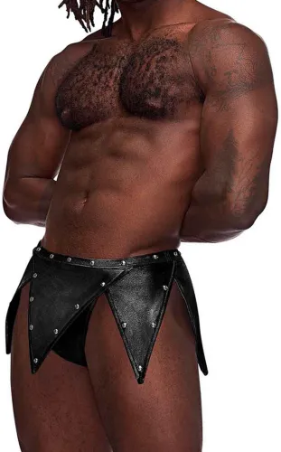 male power gladiator sm - zestaw stringi z pasem i ozdobnymi ćwiekami na Arena.pl