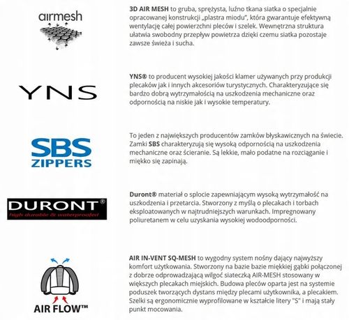 PLECAK TURYSTYCZNY BERGSON MATTERHORN 60-70L na Arena.pl