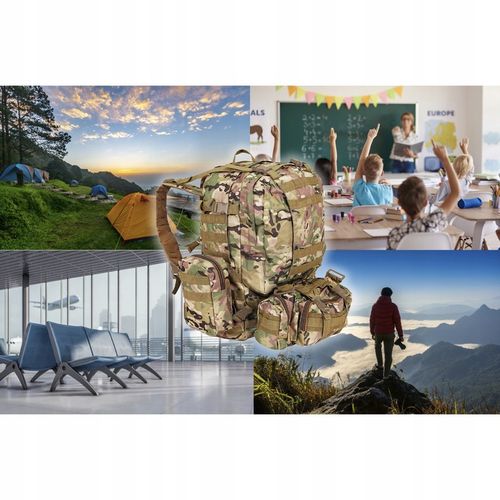 Plecak Taktyczny Wojskowy Militarny Survival 48,5l do Pracy Survivalowy XL na Arena.pl