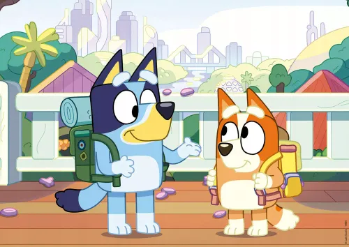 Puzzle 2 x 20 elementów. Blue (walizka) na Arena.pl