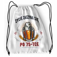 Plecak Urodziny 75 75Te Sportowy Szkolny Worek Z Nadrukiem Ze Zdjęciem