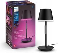 Lampa stołowa Philips Hue Go W&C Czarno-szara 6W 530lm