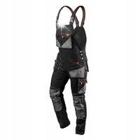 NEO SPODNIE OGRODNICZKI ROBOCZE HD SLIM NA SZELKACH OXFORD 81-248 XL/54