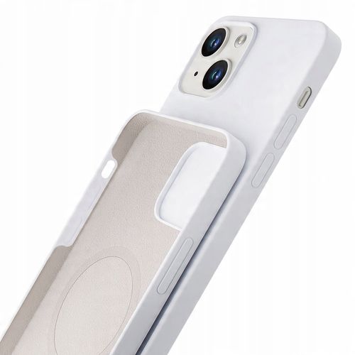 Etui na Apple iPhone 15 Plus - 3mk HARDY Silicone MagCase Silver-White na Arena.pl