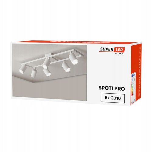 Lampa Wisząca Sufitowa Oprawa natynkowa 6x GU10 Spot Ruchoma Kinkiet na Arena.pl