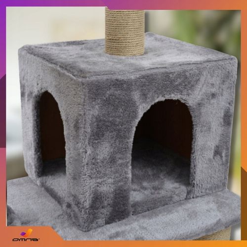 Drapak budka dla kota duży wysoki legowisko dla dużego kota drabinka słupek na Arena.pl