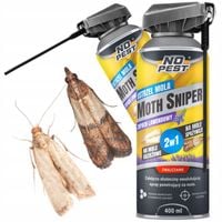 ŚRODEK SPRAY NA MOLE ODZIEŻOWE SPOŻYWCZE MUCHY NO PEST 400ML MOTH