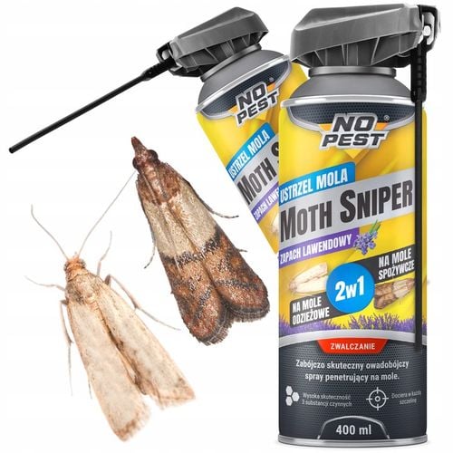 ŚRODEK SPRAY NA MOLE ODZIEŻOWE SPOŻYWCZE MUCHY NO PEST 400ML MOTH na Arena.pl