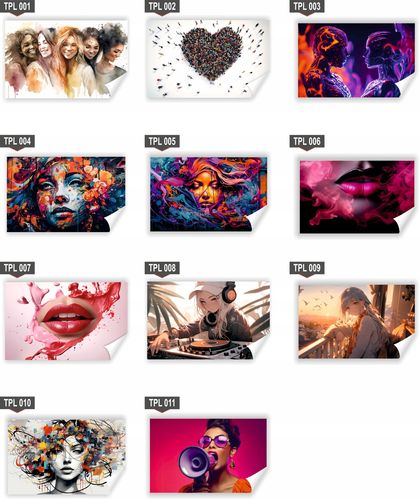 Fototapeta PREMIUM STRUKTURA ZMYWALANA anime DJ dziewczyna ilustracja na Arena.pl