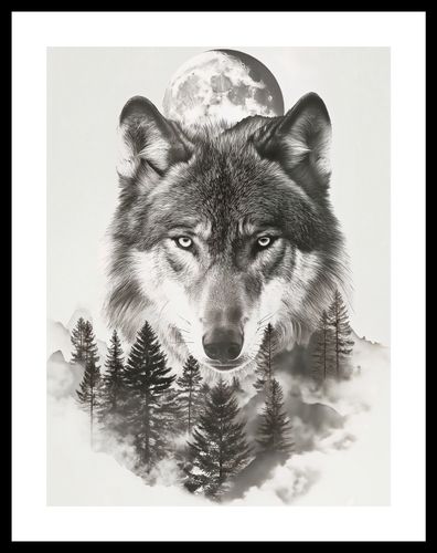 Plakat 30x40cm Wilczy Duch Lasu na Arena.pl