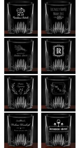 Karafka 6 Szklanek Zestaw do Whisky z Grawerem Prezent na Urodziny Imieniny na Arena.pl