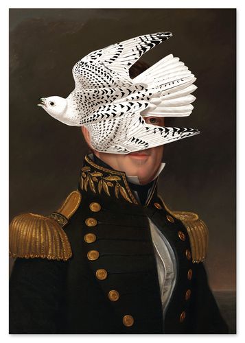 Plakat portret pop art generał 21x29,7 cm A4 na Arena.pl