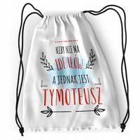 Plecak Dla Tymoteusza Sportowy Szkolny Worek Torba Z Nadrukiem Ze Zdjęciem