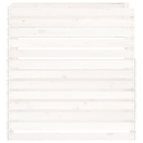 Kompostownik, biały, 100x100x102 cm, lite drewno sosnowe na Arena.pl