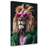 Obraz do salonu biura pokoju młodzieżowego, Lew w