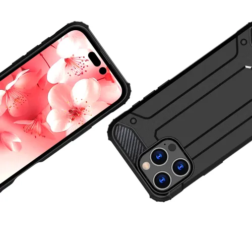 etui hybrid armor pancerne na iphone 16 pro - czarne na Arena.pl