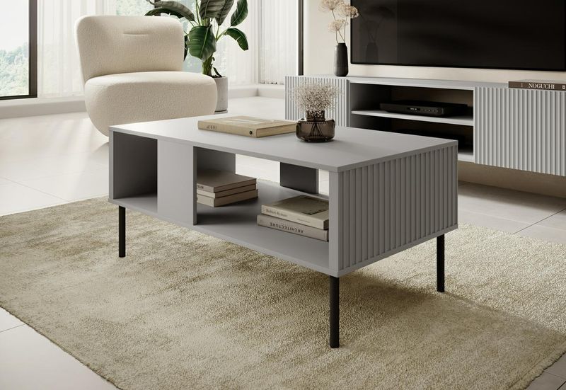 Stolik kawowy Harbin szary/ czarny zdjęcie 3