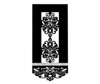 P20 Panel EKRAN nowoczesny stylowa firana ażur KORALIKI glamur 60x130