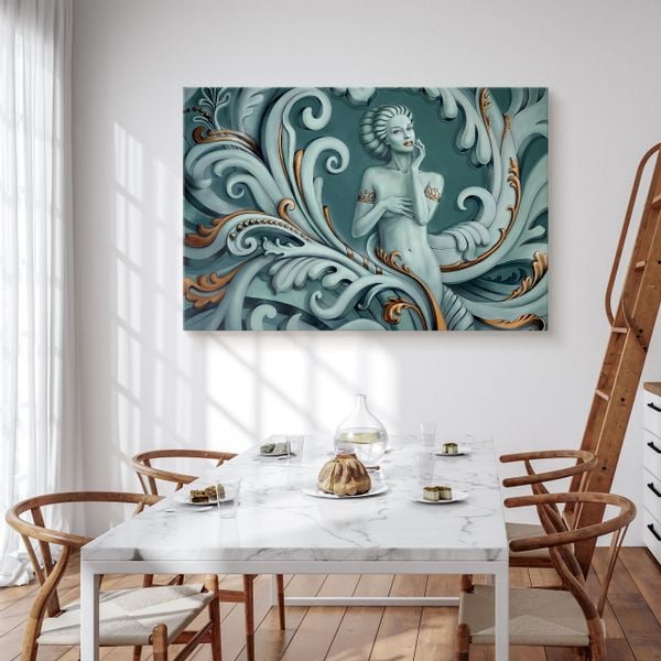 Obraz Do Salonu Sypialni Grecka MEDUZA Abstrakcja 3D Kobieta 120cm x 80cm zdjęcie 6