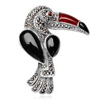 Srebrna broszka Staviori