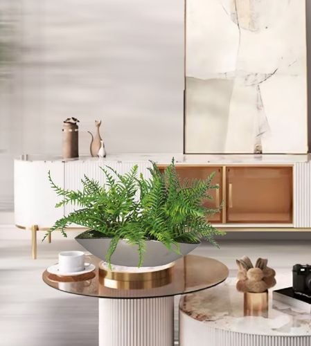 DONICZKA OSŁONKA CERAMICZNA SREBRNA ŁÓDKA DUŻA OZDOBA na Arena.pl