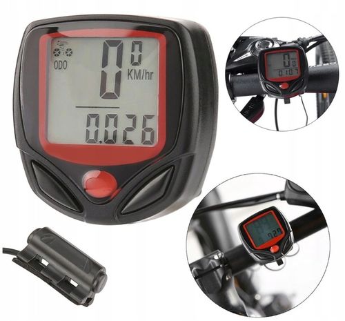 LICZNIK ROWEROWY LCD PRĘDKOŚĆ PRZEBIEG ZEGAR na Arena.pl