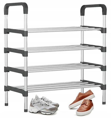 PÓŁKA NA BUTY STOJAK REGAŁ SZAFKA 4 POZIOMY MOCNA ORGANIZER NA BUTY DO na Arena.pl