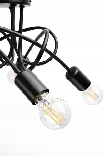 LAMPA WISZĄCA SUFITOWA ZAWIJANA LOFT 5xE27 na Arena.pl