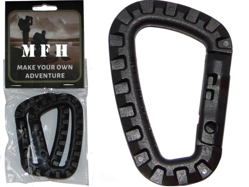 KARABIŃCZYK ABS 7 mm x 8.5 cm black zdjęcie 1