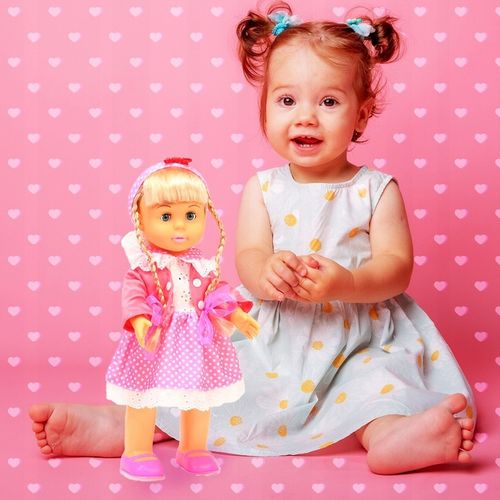 INTERAKTYWNA LALKA Bobas Śpiewająca Chodzi Reaguje na Klaśnięcie Duża 42cm na Arena.pl