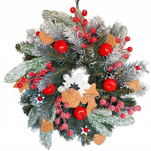 HANDMADE 50 Wianek Mikołaj świąteczny wieniec stroik na drzwi skrzat worek na Arena.pl