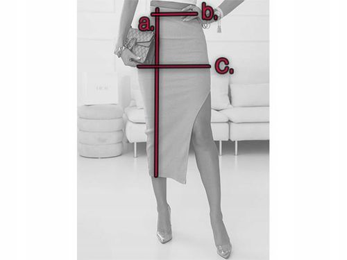 Spódnica ołówkowa prążkowana z rozcięciem dopasowana prążek modna L/XL na Arena.pl