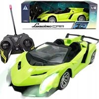 SAMOCHÓD ZDALNIE STEROWANY DLA DZIECI DZIECKA AUTO NA PILOT RC LED SPORTOWY