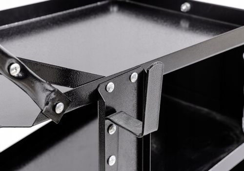 Wózek spawalniczy DEDRA do spawarki Półka na butle Stabilny Mobilny 4 półki na Arena.pl