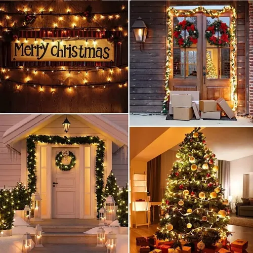 Lampki choinkowe sznur 10m/300 LED światełka białe z programatorem Barwa światła - Zimna (ok 6000k) na Arena.pl