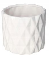 DONICZKA OSŁONKA CERAMICZNA BIAŁA OZDOBA