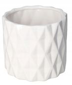 DONICZKA OSŁONKA CERAMICZNA BIAŁA OZDOBA