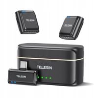 TELESIN Mikrofon Bezprzewodowy Krawatowy + Powerbank do Telefonów USB-C