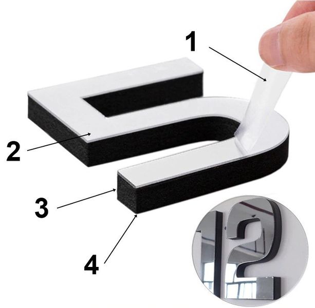 Zegar ścienny DIY NEPRI 65 - 130 cm - czarny 3D zdjęcie 6