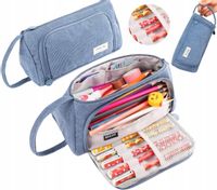 Duży Piórnik 3W1 Rozkładany Kosmetyczka Saszetka