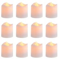 12x ŚWIECZKA LED LAMPKA WKŁAD DO ZNICZA TEALIGHT LAMPIONÓW DEKORACJI