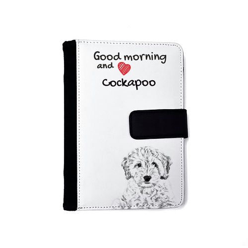 Cockapoo- notatnik z ekoskóry z wizerunkiem psa. na Arena.pl